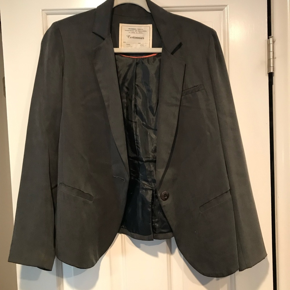 Anthropologie Grey Blazer